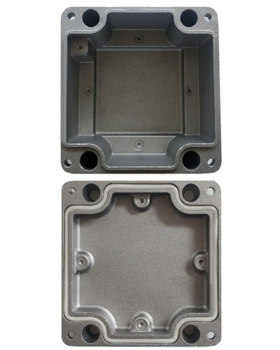 МКС Мороз, глухая, IP66/IP68, серый. Коробка коммутационная металлическая. Магнито-Контакт в Барнауле