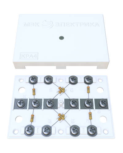 KRA-4 75 Om white (MEC42101). Коробка на 4 абонента. МЭК-Электрика в Барнауле