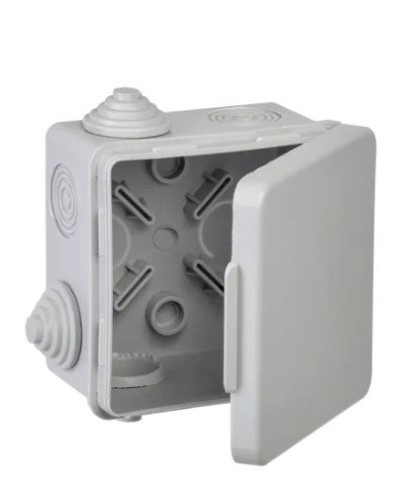 Коробка КМ 80х80х50 GENERICA (UKO31-080-080-050-K03-54G). Коробка распаячная для открытой проводки. GENERICA в Барнауле