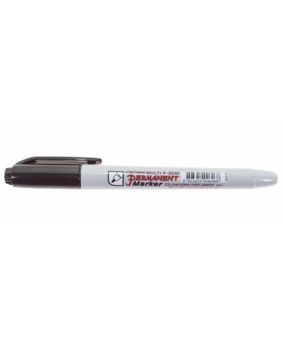 Маркер перманентный Crown «Multi Marker Super Slim» 1 мм, черный, пулевидный (08-8001): Ручка для маркировки в Барнауле