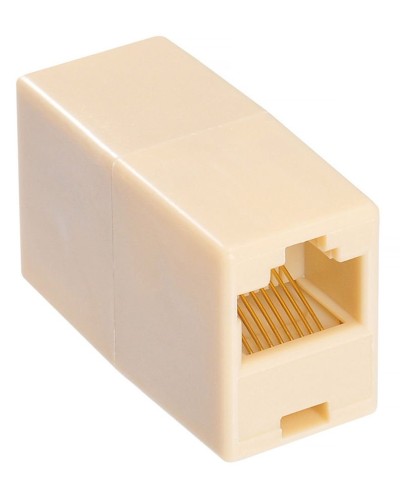 RJ-45 (розетка)-RJ-45 (розетка) (бежевый): Разъем распределительный в Барнауле