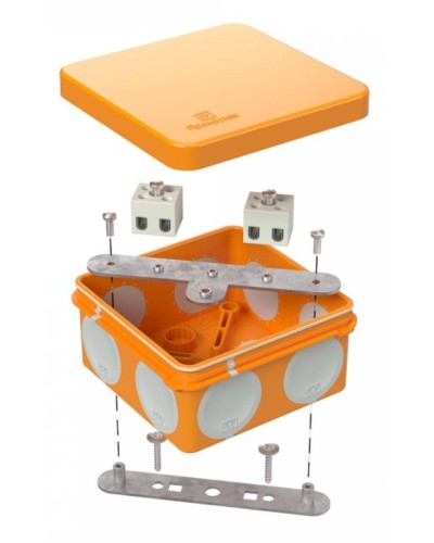 Коробка огнестойкая 80х80х40 (60-0210-FR2.5-4). Коробка огнестойкая для открытой установки. Промрукав в Барнауле