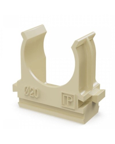 Крепёж-клипса для труб АБС-пластик сосна D20 (100 шт) (PR13.0049). Крепление для труб ПВХ. Промрукав в Барнауле