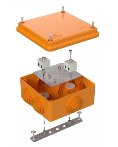 Коробка огнестойкая 100х100х50 (40-0300-FR2.5-4). Коробка огнестойкая для открытой установки. Промрукав в Барнауле