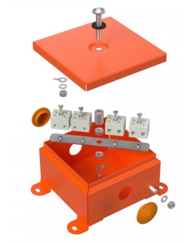 Коробка металлическая огнестойкая 110х110х65 (70-0360-FR2.5-4). Коробка металлическая огнестойкая. Промрукав в Барнауле