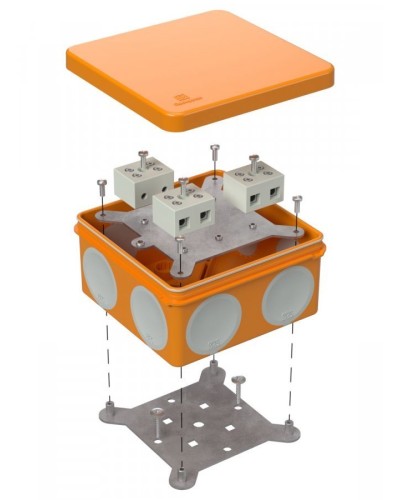 Коробка огнестойкая 100х100х50 (60-0300-FR10.0-6). Коробка огнестойкая для открытой установки. Промрукав в Барнауле