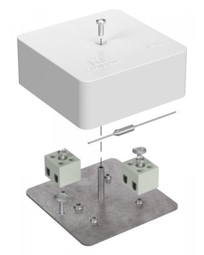 Коробка огнестойкая 75х75х30 (40-0450-FR2.5-4-П). Коробка огнестойкая для открытой установки. Промрукав в Барнауле