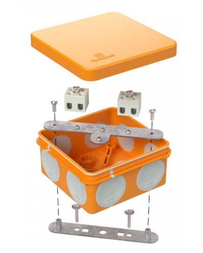 Коробка огнестойкая 80х80х40 (60-0210-FR2.5-6). Коробка огнестойкая для открытой установки. Промрукав в Барнауле