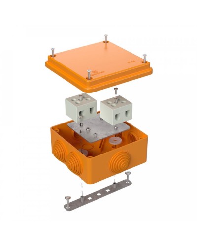 Коробка огнестойкая 100х100х50 для о/п (40-0300-FR10.0-4). Коробка огнестойкая для открытой установки. Промрукав в Барнауле