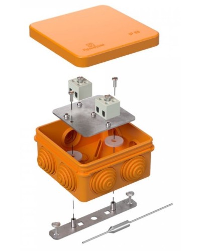 Коробка огнестойкая 80х80х40 (40-0210-FR2.5-4-П). Коробка огнестойкая для открытой установки. Промрукав в Барнауле