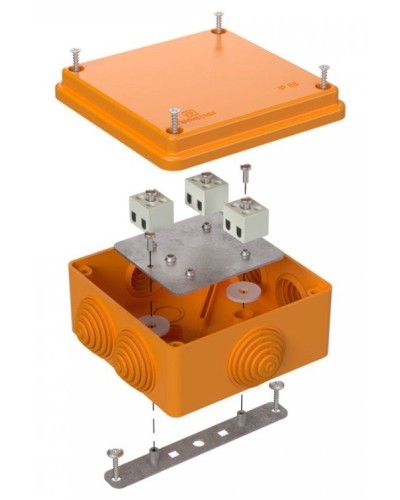 Коробка огнестойкая 100х100х50 (40-0300-FR1.5-6). Коробка огнестойкая для открытой установки. Промрукав в Барнауле