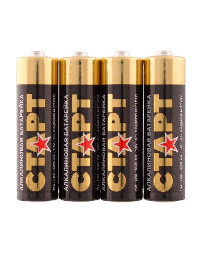СТАРТ LR6-SH4-BOX (1,5 В, AA, LR6), упак. 4 шт.. Алкалиновые батарейки. СТАРТ в Барнауле