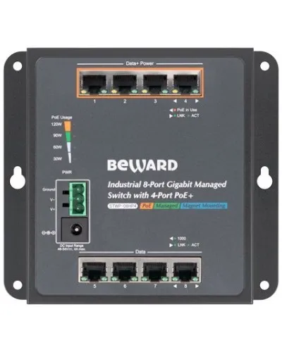 STWP-08HP4. Коммутатор 8-портовый. Beward в Барнауле