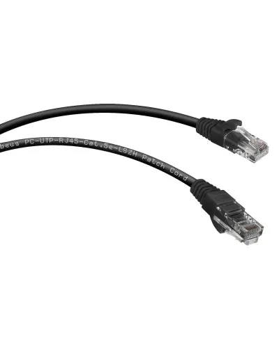 PC-UTP-RJ45-Cat.5e-3m-BK-LSZH (9540c), чёрный. Патч-корд медный. CABEUS в Барнауле