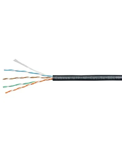 UTP-4P-Cat.5e-SOLID-OUT-PE-UV (11246c). Кабель «витая пара» (LAN) для структурированных систем связи. CABEUS в Барнауле
