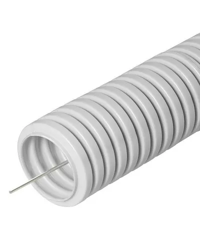 FCPL-50-PVC-015-1-GY (11232c): Труба гофрированная гибкая, лёгкая с протяжкой в Барнауле