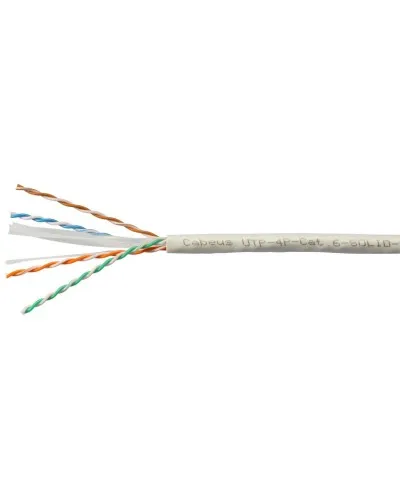 UTP-4P-Cat.6-SOLID-LSZH-WH (11871c). Кабель «витая пара» (LAN) для структурированных систем связи. CABEUS в Барнауле