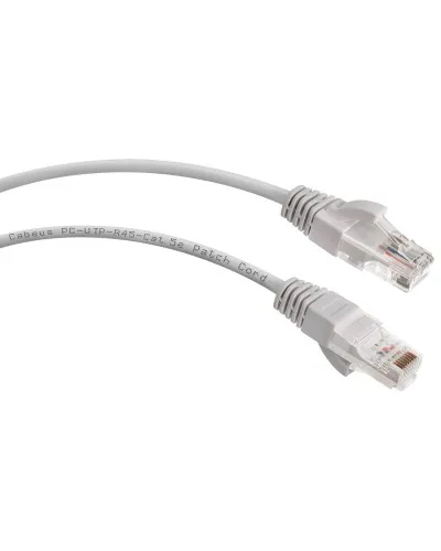 PC-UTP-RJ45-Cat.5e-0.3m-LSZH (8861c), серый. Патч-корд медный. CABEUS в Барнауле