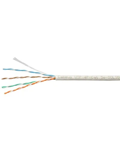 UTP-4P-Cat.5e-SOLID-LSZH-GY-LIGHT (9996c). Кабель «витая пара» (LAN) для структурированных систем связи. CABEUS в Барнауле