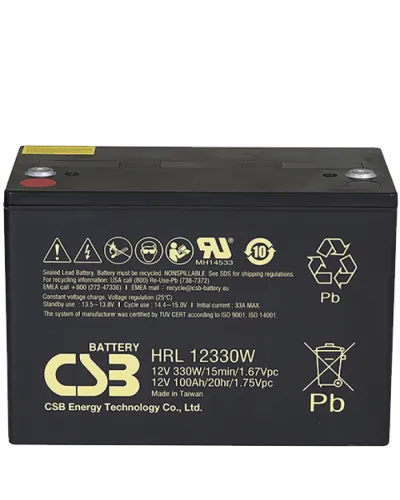 CSB HRL 12330W. Аккумулятор герметичный свинцово-кислотный. CSB в Барнауле