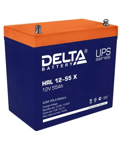 Delta HRL 12-55 X. Аккумулятор герметичный свинцово-кислотный. Delta в Барнауле