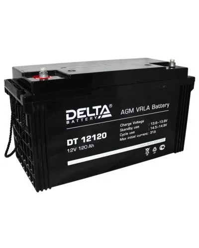Delta DT 12120. Аккумулятор герметичный свинцово-кислотный. Delta в Барнауле