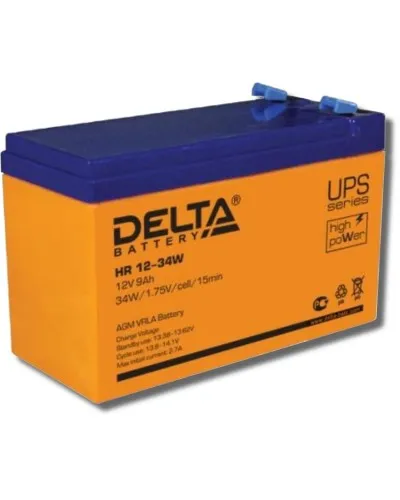 Delta HR 12-34 W. Аккумулятор герметичный свинцово-кислотный. Delta в Барнауле
