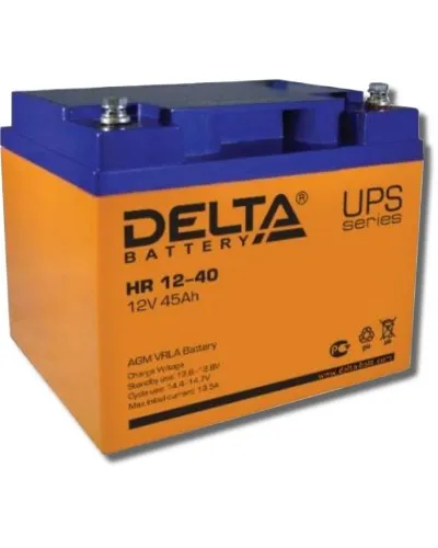 Delta HR 12-40. Аккумулятор герметичный свинцово-кислотный. Delta в Барнауле