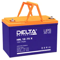Delta HRL 12-75 X. Аккумулятор герметичный свинцово-кислотный. Delta