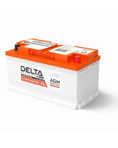 Delta START MASTER AGM 1295 (95 Ah). Аккумулятор автомобильный герметичный свинцово-кислотный. Delta в Барнауле