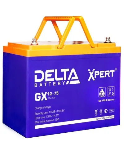 Delta GX 12-75. Аккумулятор герметичный свинцово-кислотный. Delta в Барнауле