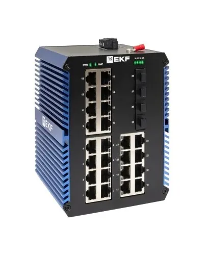 TSX-U-4GX/SFP-24GTP. Промышленный неуправляемый коммутатор. EKF в Барнауле