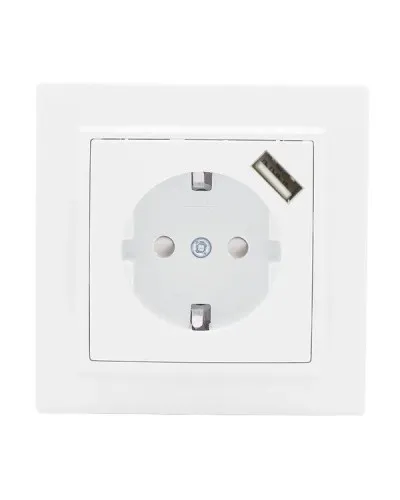 Минск Розетка 1-местная СП с/з 16А (ERR16-028-100-USB). Розетка 1-местная СП с/з 16А. EKF в Барнауле