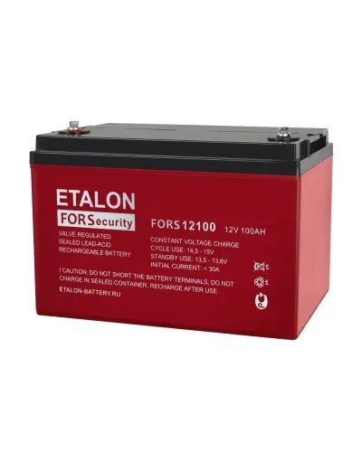 ETALON FORS 12100. Аккумулятор герметичный свинцово-кислотный. ETALON в Барнауле