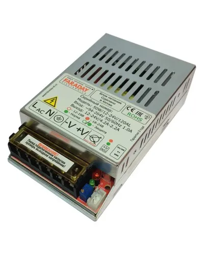 50W/12-24V/120AL. Импульсный блок питания. FARADAY в Барнауле
