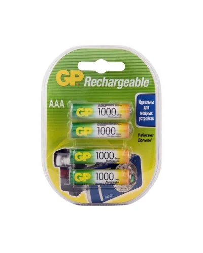 GP 100AAAHC AAA (GP 100AAAHC-2DECRC4), упак. 4 шт.. Перезаряжаемые аккумуляторы. GP Batteries в Барнауле