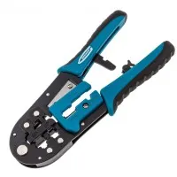 GROSS 17719. Инструмент обжимной для RJ45, 8P и RJ11/12, 6P. GROSS