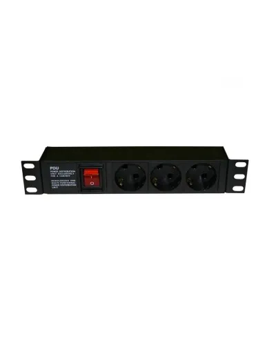SHE10-3SH-S-IEC. Блок розеток 10. Hyperline в Барнауле