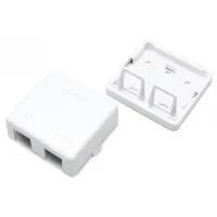 SBB3-2-WH. Корпус настенной розетки. Hyperline