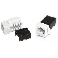 KJNE-8P8C-C6A-90-WH. Вставка Keystone Jack RJ-45. Hyperline