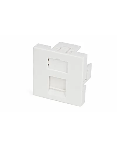 SIP2-1K-M45-45. Вставка 45х45 для 1 модуля формата Keystone Jack, со шторкой. Hyperline в Барнауле