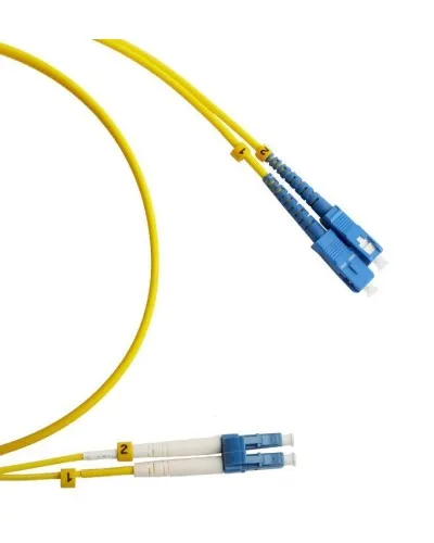 FC-D2-9-LC/UR-SC/UR-H-2M-LSZH-YL. Патч-корд волоконно-оптический LC/UPC-SC/UPC. Hyperline в Барнауле