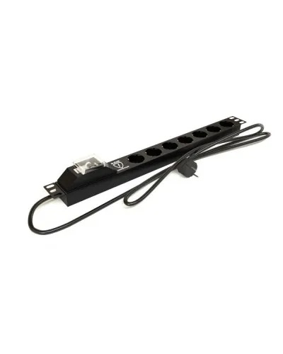 SHE19-7SH-BF-2.5EU. Блок розеток 19. Hyperline в Барнауле