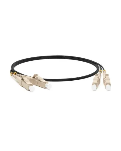 FC-D2-50-LC/PR-LC/PR-H-1M-LSZH-BK. Патч-корд волоконно-оптический многомодовый. Hyperline в Барнауле