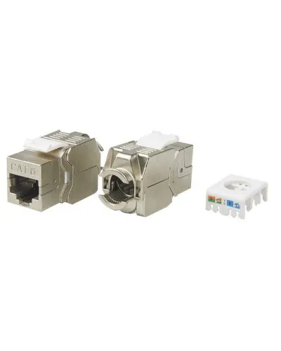 KJ8-8P8C-C6-180-TLS-SH-F-WH. Вставка Keystone Jack RJ-45. Hyperline в Барнауле