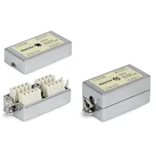 CA-IDC-C5e-SH-F-WH. Проходной адаптер экранированный. Hyperline