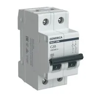 GENERICA ВА47-29М 2P C 20А 4,5кА (MVA21-2-020-C-G). Автоматический выключатель. IEK