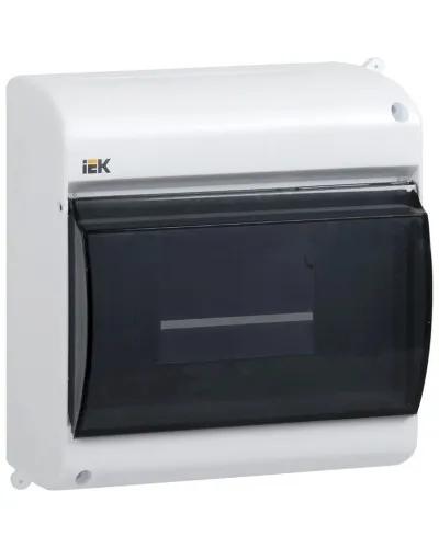 Корпус пластиковый КМПн 2/6 IP30 белый KREPTA 3 (MKP42-N-06-30-09). Щиток модульный с прозрачной дверцей, настенный. IEK в Барнауле