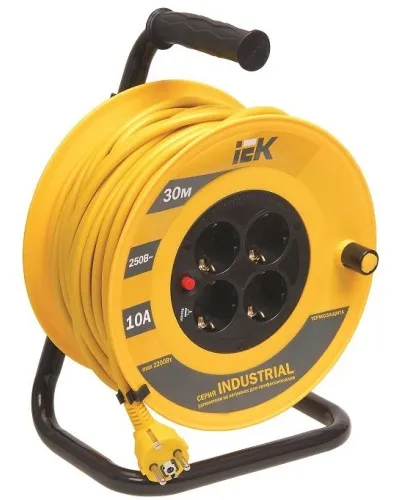УК50 4 места, 50м (WKP15-16-04-50). Удлинитель на катушке Industrial. IEK в Барнауле