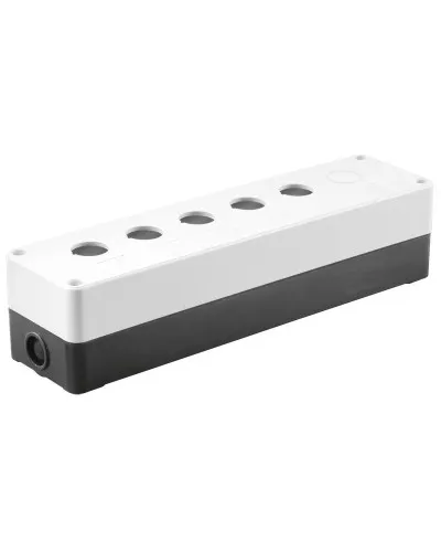 Корпус КП105(6) для кнопок 5(6) мест белый (BKP10-6-K01). Корпус для кнопочных постов. IEK в Барнауле